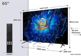 TCL C69KS 65C69KS TV 165.1 cm (65") 4K Ultra HD Smart TV Wi-Fi Metallic
