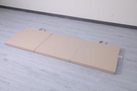Gimnastikos čiužinys Satellite 180x60x5 cm trijų dalių - rudas