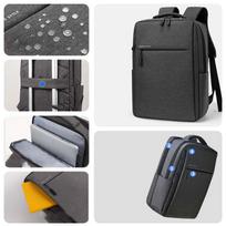 Laptop Backpack 17.3 Inch Large Capacity Travelling Backpacks Waterproof Laptop Bag 15.6 17.3 Multi-Pockets Men'S Backpack 15.6 tamsiai pilka spalva