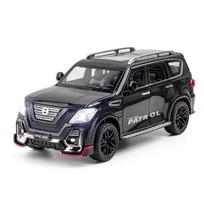 1/24 Nissan Patrol Off-road SUV Alloy Model Car Diecast Car Toy Model Collectible Iron Toy Car Sound Light Car for Boys Kids C48 juoda