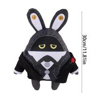 New Zenless Zone Zero Cosplay Bangboo Plush Doll Rabbit Stuffed The Bangboo Sharkboo Soft Plush Anime Cartoon Xmas Birthday Gift black