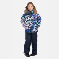 Huppa Žieminė striukė mergaitėms ALONDRA, blue pattern, 146