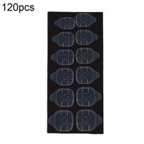 120Pcs Clear Double Sided Fake Art Nails Adhesive Tapes Sticker Faux Fingernails black