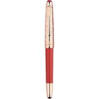 MoonMan P135 Fountain Pen, Fine Nib, Fu Character, Limited Edition Gift Box, Red Rose Gold Unisex 0.4 mm raudona