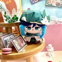 Genshin Impact Plush Kinich Game Cartoon Figure Anime Cosplay Stuffed Doll Backpack Pendant Keychain Doll Gift For Kids 10cm blue