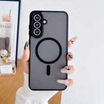For Samsung Galaxy A57 A56 A55 A54 A36 A37 A35 A34 5G Skin Texture Scrub Case Magnetic Wireless Charger Protective Back Cover For Galaxy A57 5G juoda