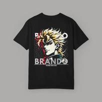 Dio JoJo's Bizarre Adventure Anime T-Shirt Cotton Graphic Tee Unisex Unisex Summer Streetwear S white
