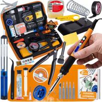 Lituoklio rinkinys Rosfix SolderMaster 13in1 – LCD ekranas, Temperatūros reguliavimas, 60W