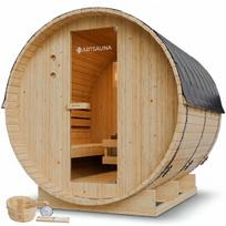 Barrel pirtis Spitzbergen 6 asmenims 220 cm su 8 kW pirties krosnele