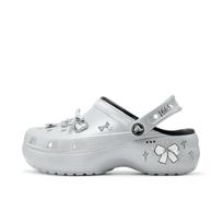 Crocs Classic Platform Clog Clogs Women's Ballet Silver 34-35
