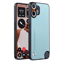 Funda for Nothing CMF Phone 2 Pro Case Luxury Fiber Texture PU-Leather Protection Capa Shockproof Cover NothingCMF Phone2Pro šviesiai mėlyna spalva