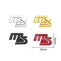 Automobilio 3D Metalinis Emblema Bagažinės Raidės Logotipas Rotoriaus Ženklelis Lipdukas MAZDASPEED MS Mazda 2 3 5 6 CX-5 CX-7 CX-6 323 M3 M5 Priedai black black