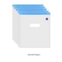 3D Printing Consumables PETG Vacuum Buggy Bag Electric Suction Pump ABS Drying Box Compression Dustproof Moisture Proof Bag 5 Vacuum Bags (Without Clips and Desiccant) white