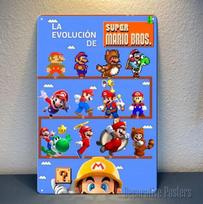 Super Bros Retro Vaizdo Žaidimų Metalinis Plakatas Ženklas Dydis 20x30cm aluminum 20x30cm