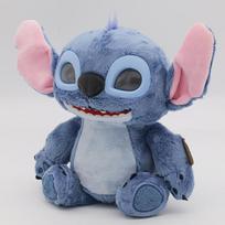 Stitch Emocinė Interakcijos Lėlė LCD Animacinės Akys 50+ Garsai Efektai Lietimas Kalbanti Žaislas Vaikams Staigmenos Dovanos gray