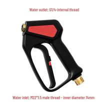 High-Pressure 5000psi Anti-Tangle Car Wash Water Gun with 3/8 Multi-functional Nozzle black