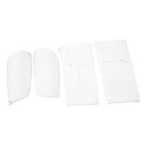 1 Pair Soccer Shin Guard Sock Soccer Shin Guards Pads Leg Performance Support Football Compression Calf Sleeves with Pocket White M white