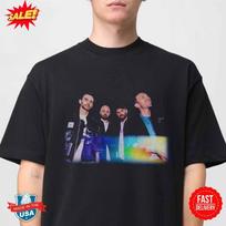 Coldplay 2025 Music Of Spheres Tour Band Photo T-Shirt L black