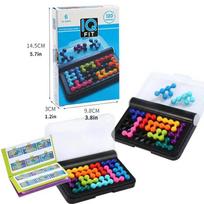 120 Challenges IQ 3D Puzzle Board Game Classic Pyramid Plate Pearl Logical Mind For Children Pyramid Beads Montessori Toys Gifts blue