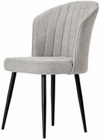 Kėdžių rinkinys Kalune Design Rubi 107BCK1174, matinė, juoda sp./šviesiai pilka sp., 42 cm x 52 cm x 85 cm, 2 vnt.