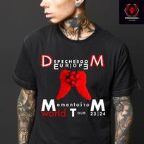 26 Depeche Mode  Momento Mori World Tour 2023 2024  Unisex T-SHIRT S-3XL  Unisex T-Shirt M black