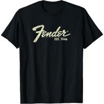 Fender Classic Fender Est. 1946 m. marškinėliai trumpomis rankovėmis S juoda