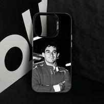Racing Driver A-Ayrton S-Senna Phone Case For iPhone 17,16,15,14,13,12,11 Plus,Pro Max,XS,Colorful Silver Black Cover iPhoneXSMAX black