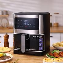 LISM Smart Stainless Steel Visual Air Fryer gray