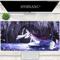 HYBXAXC Genshin Impact Columbina Mouse Pad Nonslip Rubber Gamer Balance Computer Mat Decoracion Deskmat Laptop Office Large 800x400x2mm