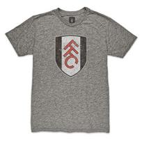 FULHAM FC Crest Premium Triblend Slub T-Shirt Gray 1863FC XXL gray