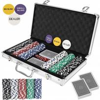 Pokerio rinkinys 500 žetonų dėklas Pokerio kortos Texas Hold'em žetonai Kauliukai tvirtas