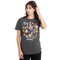 Avatar The Last Airbender Chibi Group Ladies T-Shirt S-2XL, Charcoal S beige