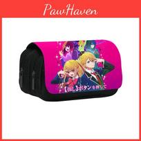 Oshi No Ko Kids Stationery Case With Lightweight Nylon Construction For School And Travel 20x9x11cm black