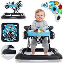Baby Walker Racing Car Turquoise & Black