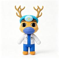 Roblox gyvūnų klinikos pliušinių žaislų rinkinys, mielos veterinarės ir slaugytojos minkštos lėlės, švelni ir patogi dovana vaikams 30cm