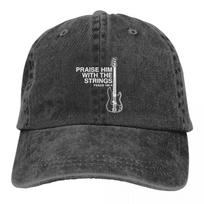 Guitar Rock Multicolor Hat Peaked Men Women's Cowboy Cap Praise Him  Bass Baseball Caps Personalized Visor Protect Hats Adjustable dramblio kaulas