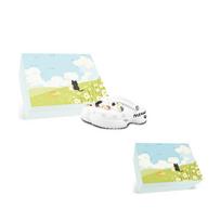 Crocs Classic Clog 3D Pendant Cat Element EVA Lively and Cute Gift Box Version Clogs for Women White 34-35