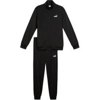 Puma Solid Color Simple Fashion Versatile Jacket And Long Pants Casual Sports Suit Men suit Black 687648-01 S black