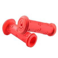 1Pair Childrens Cycling Bikes Handlebars Scooter Handle Grip for Kid Girls Boy raudona