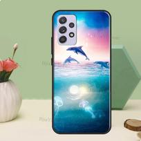Ocean Dolphin Case For Samsung A54 A34 A24 A14 A51 A71 A12 A22 A32 A52 A72 A73 A33 A53 A13 Back Cover Samsung A52S 5G