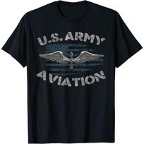 JAV armijos aviacija US Airplanes Pilot Tee Christmas Unisex marškinėliai S juoda