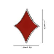 Širdelės Smeigtukas Pokerio Kortų Smeigtukas Širdis Pikto Žaidimo Kortos Smeigtukas Pokerio Tūzai Atlapo Smeigtukas Juokingi Smeigtukai Estetiški Striukei gray