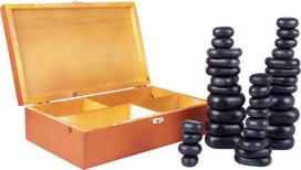 Masažinių akmenų rinkinys inSPORTline Basalt Stone 36 vnt.
