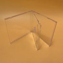 Transparent Bottom Cd Box Empty Cd Case Pp Plastic Milky Transparent Cd Case Cd Case Capacity 2 Discs brown