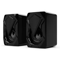 Stereo kompiuterinės kolonėlės su USB, RGB LED, AUX 3,5 mm