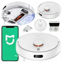 Dulkių siurblys robotas su jutikliais, baltas