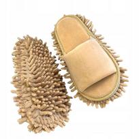 Namų šluojančios šlepetės atviru priekiu, beige, vyrams ir moterims