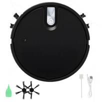 Robotas dulkių siurblys, juodas, ultra plonas, 1800Pa, su drėkinimu, 1200mAh baterija