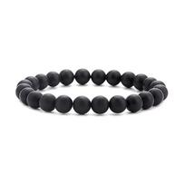 8 mm Akmeninis Apyrankė Vulkaninis Akmuo Tigro Akis Akmuo Pudros Kristalas Elastinė Apyrankė green&19cm black