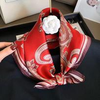 100% Natūralaus Šilko Skara Moteriškos Kvadratinės Riešo Šalikai Apklotai Moterims Foulard Skaros Pashmina Moteriškas Hijabo Bandana bufanda echarpe Real Silk 53x53cm red